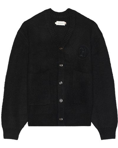 Honor The Gift Stamped Patch Cardigan - Black