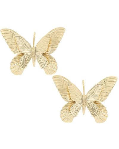 Blumarine Butterfly Earrings - Metallic