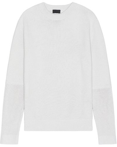 Moncler Shoulder Logo Sweater - White