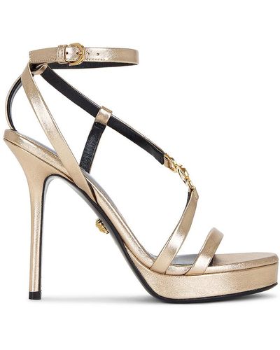 Versace Ankle Strap Sandal - White