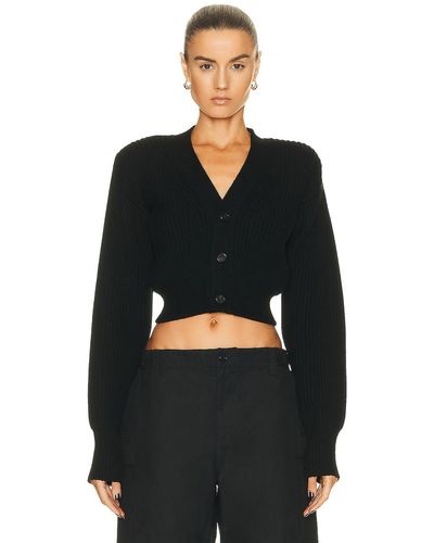 Wardrobe NYC Cropped Cardigan - Black