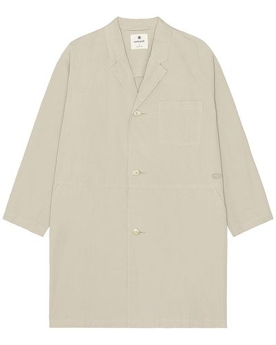 Snow Peak Natural-dyed Recycled Cotton Coat - White
