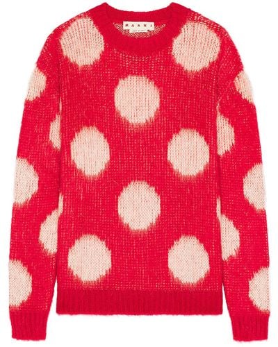 Marni Roundneck Sweater - Red
