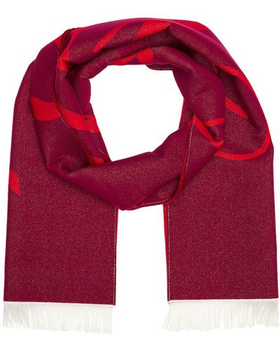 Burberry Football Scarf - Red