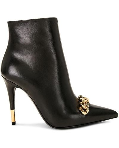 Tom Ford Iconic Chain 105 Ankle Boot - Black