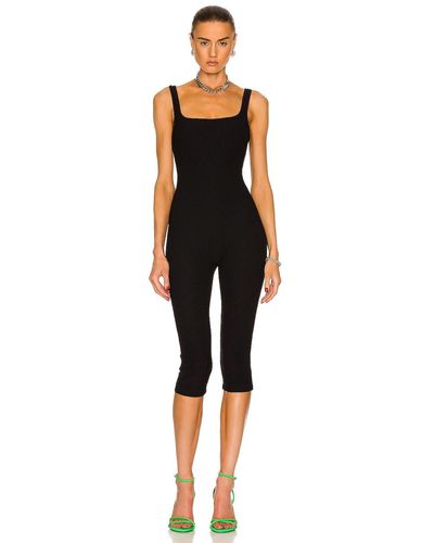 T By Alexander Wang Square Neck Catsuit - Black