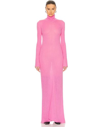 Zeynep Arcay Turtleneck Maxi Dress - Pink
