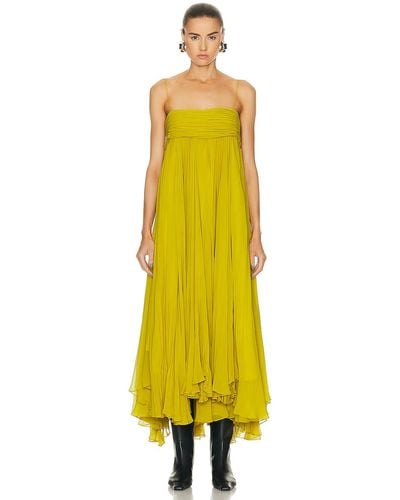 Khaite The Lally Maxi Dress - Yellow
