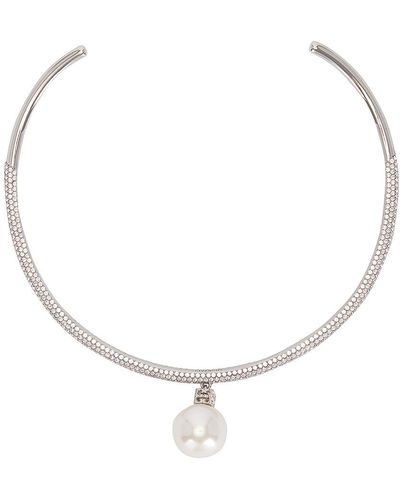 Givenchy Pearl Crystal Necklace - Blue