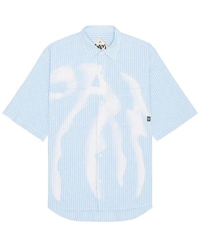 P.a.m. Perks And Mini Cadence Boxy Short Sleeve Shirt - Blue
