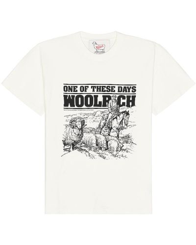 One Of These Days X Woolrich Graphic Tee - White