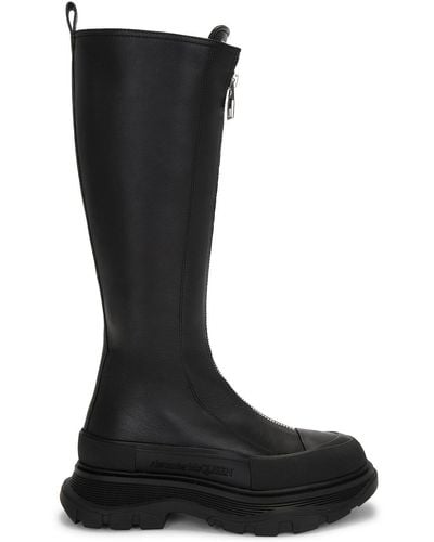 Alexander McQueen Rubber Tread Boot - Black