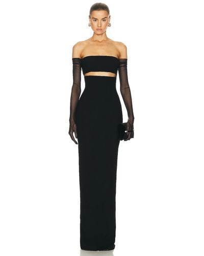 Monot Cutout Strapless Dress - Black