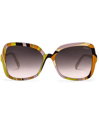 Emilio Pucci Butterfly Acetate Sunglasses - Multicolor