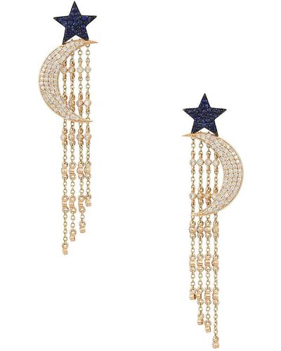 Siena Jewelry Star Moon Earring - Multicolor