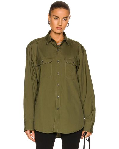 Wardrobe NYC Oversize Shirt - Green