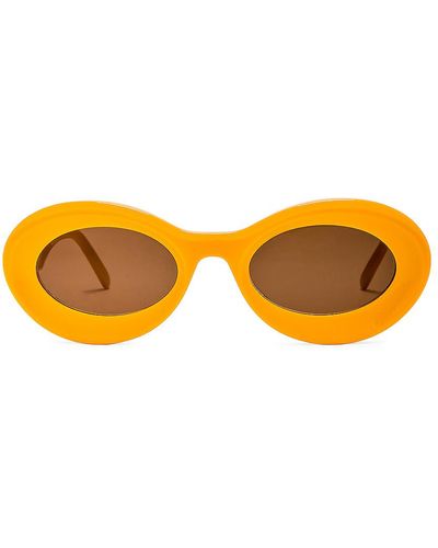 Loewe Paula's Ibiza Oval Sunglasses - Orange