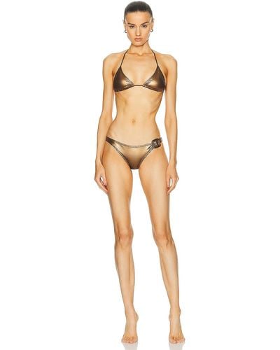 Tom Ford Laminated Bikini Set - Natural