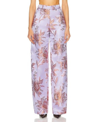 Etro Floral Trouser - Red