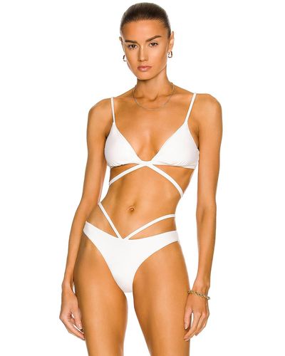 Jonathan Simkhai Harlen Bikini Top - White