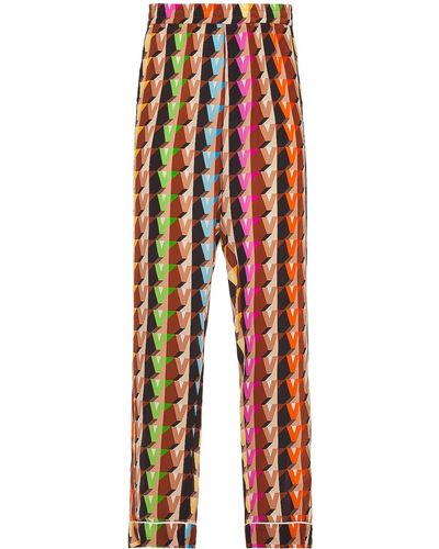 Valentino Pigiama Con Banda Pant - Multicolor