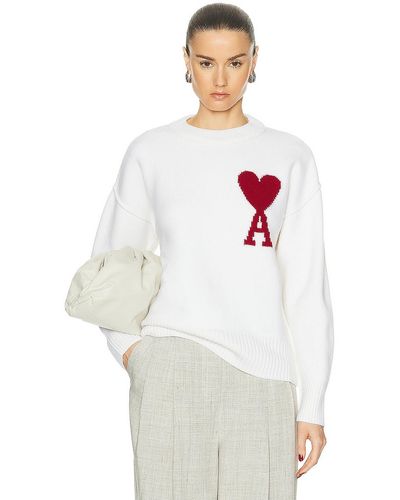 Ami Paris Adc Sweater - White
