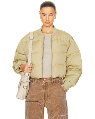 Acne Studios Cropped Puffer Jacket - Natural