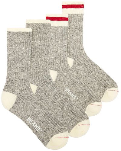 Beams Plus Rag Socks - White