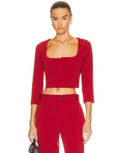 Acne Studios Cropped Top - Red