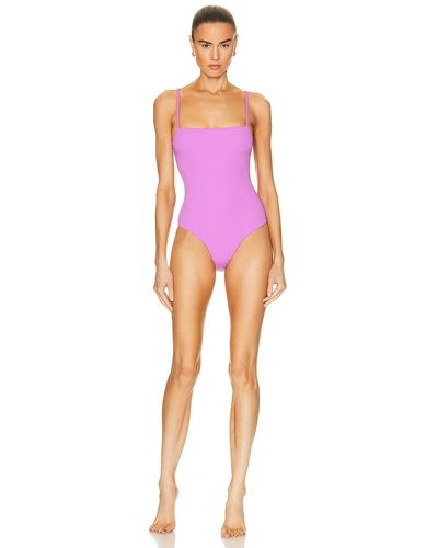 Matteau Petite Square Maillot One Piece Swimsuit - Pink