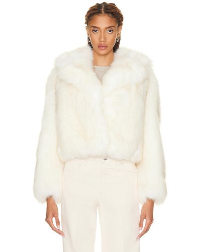 fuzzy white jacket