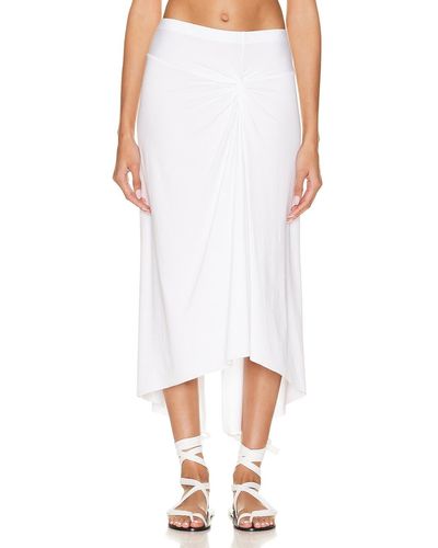 Enza Costa Italian Sarong Skirt - White