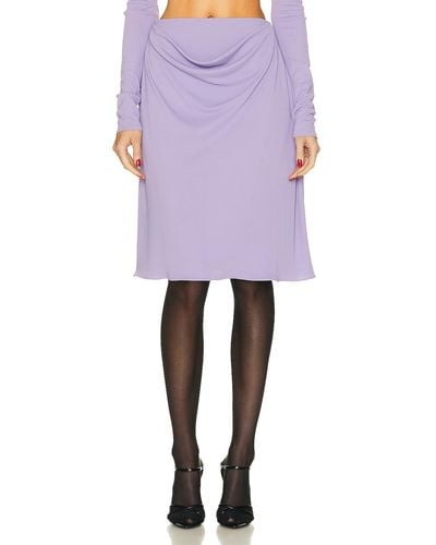Maximilian Davis Lorna Draped Skirt - Purple