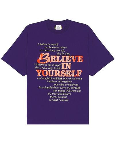 Vetements Believe In Yourself T-shirt - Purple