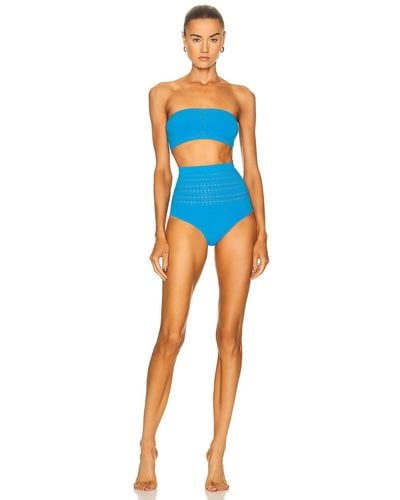 Alaïa Vienne Bikini Set - Blue