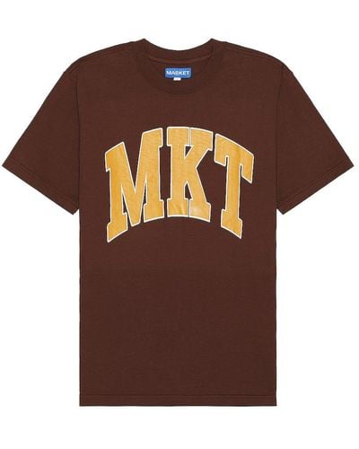Market Arc T-shirt - Brown