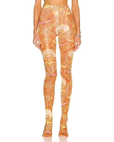 Versace Monogram Tulle Sheer Tights - Farfetch