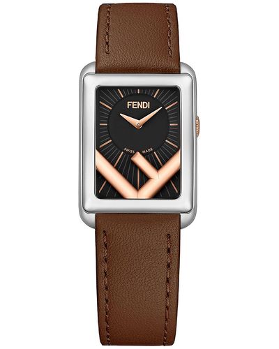 Fendi Runaway 22.5x32mm Watch - Brown