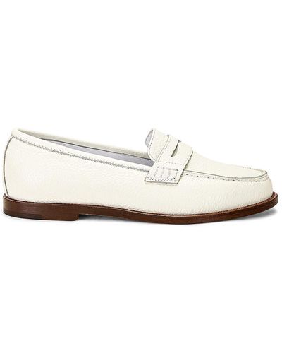 Manolo Blahnik Perrita Leather Loafer - White