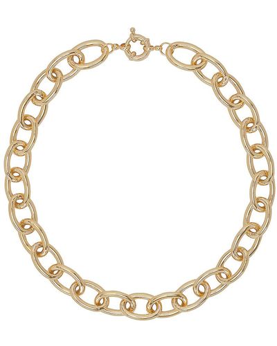 Jordan Road Jewelry Xl Oval Necklace - Metallic