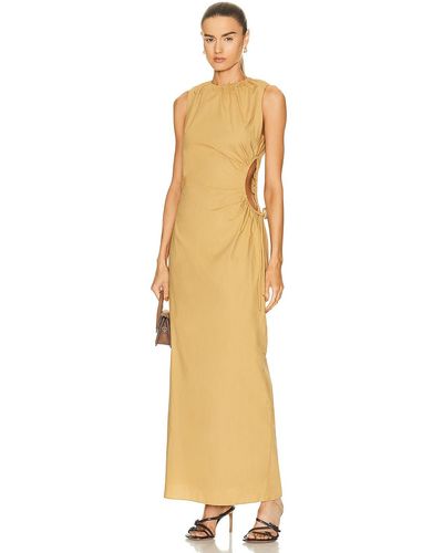 Sir. The Label Dion Cut Out Dress - Metallic