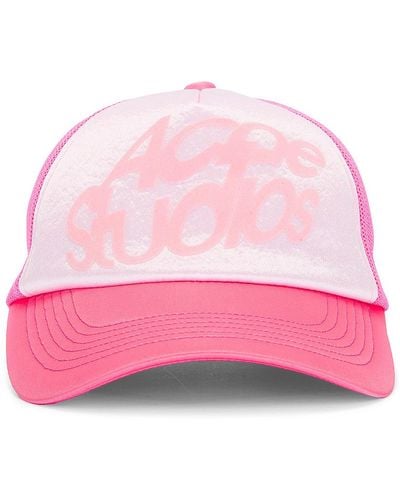 Acne Studios Trucker Cap - Pink