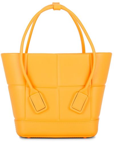 Bottega Veneta Mini Arco Shopping Tote Bag - Orange
