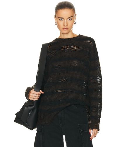 Acne Studios Distressed Sweater - Black