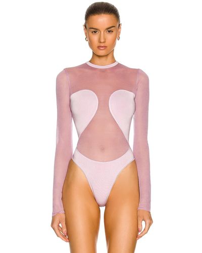 Alaïa Second Skin Bodysuit - Pink