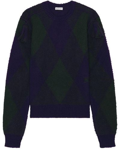Burberry Pattern Sweater - Blue