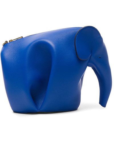 Loewe Elephant Crossbody Bag - Blue