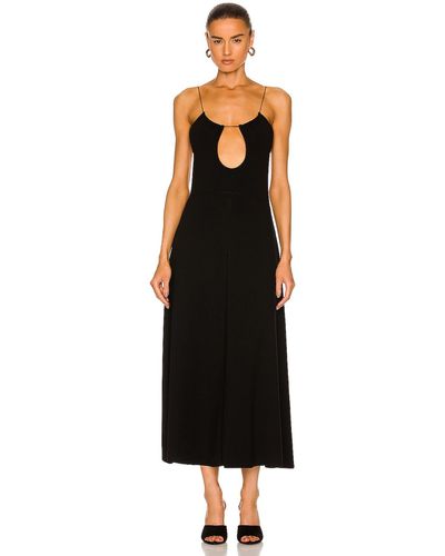 Saint Laurent Keyhole Dress - Black