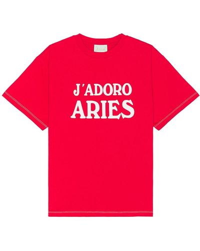 Aries J'adoro Tee - Red