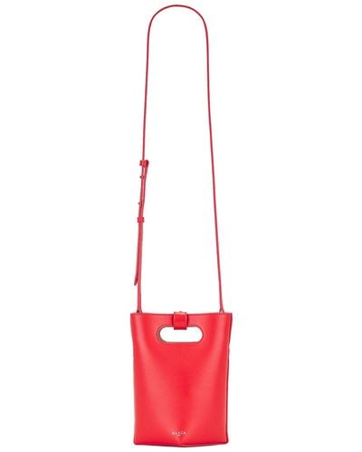 Alaïa Folded Small Tote Bag - Red